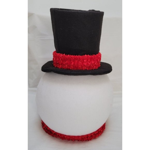 Home Accents Holiday 14.5" Fabric Snowman Head Christmas Tree Topper #TXF2301 - Picture 5 of 16